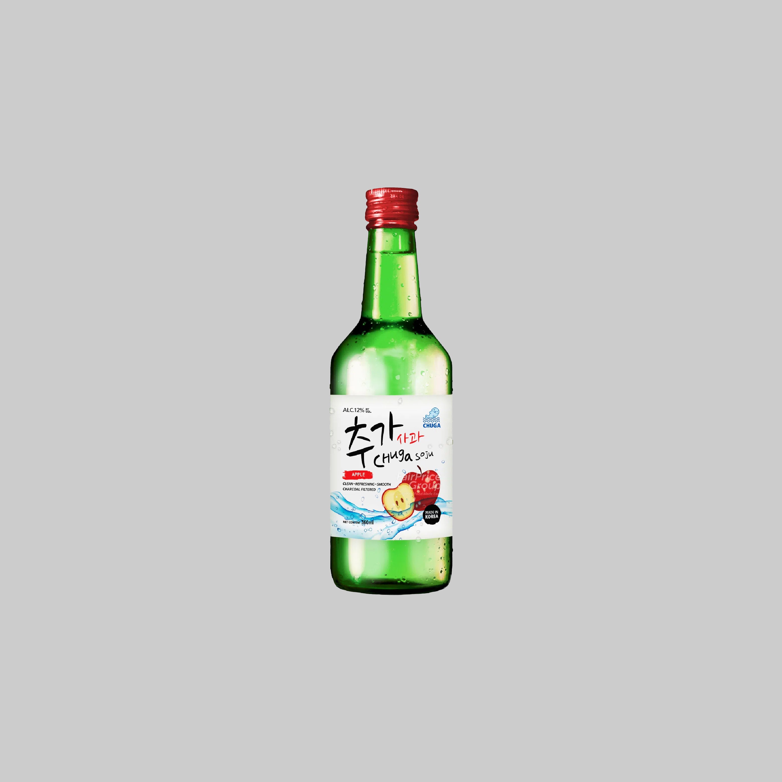 Chuga Soju Apple 360ml 12% | TIME2DRINK